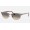 Ray Ban Clubmaster Oval RB3946 Gradient + Wrinkled Light Grey Frame Light Grey Gradient Lens Sunglasses