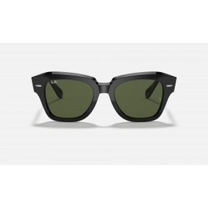 Ray Ban State Street RB2186 Green Classic G-15 Black Sunglasses