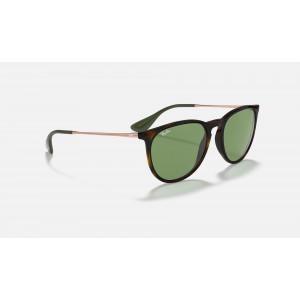 Ray Ban Erika Color Mix RB4171 Classic + Tortoise Frame Green Classic Lens Sunglasses