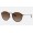 Ray Ban Round Blaze Round RB3574 Gradient + Gunmetal Frame Brown Gradient Lens Sunglasses