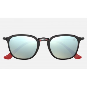 Ray Ban Scuderia Ferrari Collection RB2448 Silver Flash Black Sunglasses