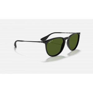 Ray Ban Erika Classic Low Bridge Fit RB4171 Polarized Classic G-15 + Black Frame Green Classic G-15 Lens Sunglasses