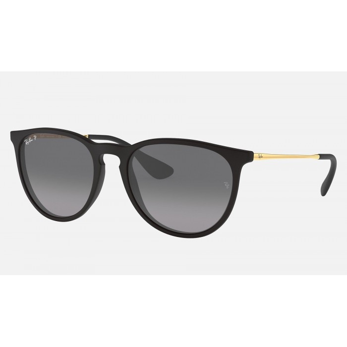 Ray Ban Erika @Collection RB4171 Polarized Gradient + Black Frame Black Lens Sunglasses