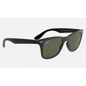 Ray Ban Wayfarer Liteforce RB4195 Green Classic G-15 Black Sunglasses