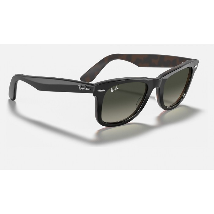 Ray Ban Wayfarer Color Mix RB2140 Grey Gradient Grey Sunglasses