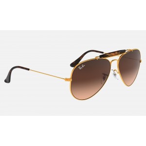Ray Ban Outdoorsman Ii RB3029 Brown Gradient Bronze- Copper Sunglasses