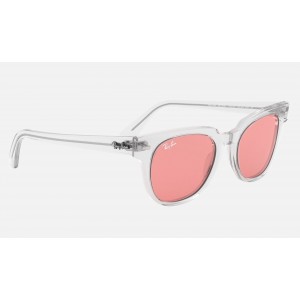 Ray Ban Meteor Washed Evolve RB2168 Pink Photochromic Evolve Transparent Sunglasses