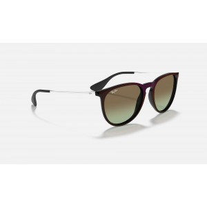 Ray Ban Erika Classic RB4171 Gradient + Black Frame Brown Gradient Lens Sunglasses