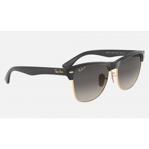 Ray Ban Clubmaster Oversized RB4175 Polarized Gradient + Black Frame Grey Gradient Lens Sunglasses