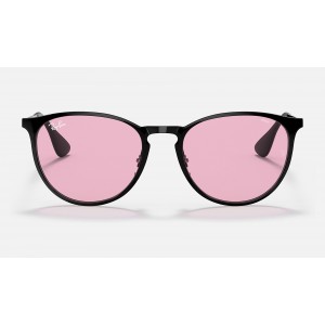 Ray Ban Erika Metal Evolve RB3539 Photochromic + Black Frame Pink Photochromic Lens Sunglasses