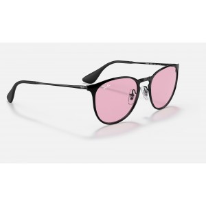 Ray Ban Erika Metal Evolve RB3539 Photochromic + Black Frame Pink Photochromic Lens Sunglasses