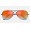 Ray Ban Aviator Flash Lenses Gradient RB3025 Orange Gradient Flash Black Sunglasses
