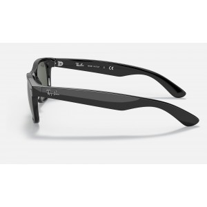 Ray Ban New Wayfarer Classic Low Bridge Fit RB2132 Classic G-15 + Black Frame Green Classic G-15 Lens Sunglasses