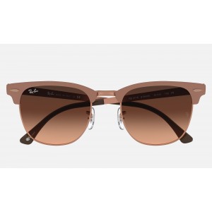 Ray Ban Clubmaster Metal Collection RB3716 Brown Gradient Bronze-Copper Sunglasses
