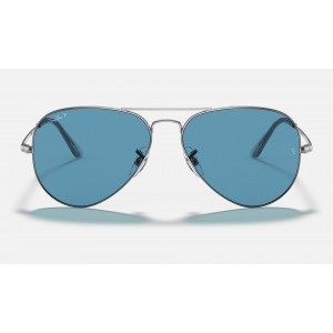 Ray Ban RB3689 Blue Polarized Classic Gunmetal Sunglasses