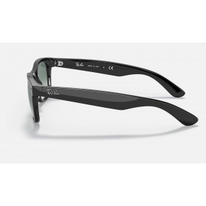 Ray Ban New Wayfarer Flash Gradient Lenses RB2132 Gradient + Black Frame Green Gradient Lens Sunglasses