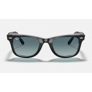 Ray Ban Original Wayfarer Bicolor RB2140 Blue Gradient Black Sunglasses