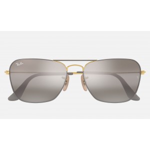 Ray Ban Caravan RB3136 Gray Gradient Mirror Grey Sunglasses