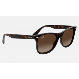 Ray Ban Blaze Wayfarer Bicolor RB4440 Brown Gradient Tortoise Sunglasses