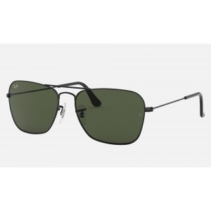 Ray Ban Caravan RB3136 Green Classic G-15 Black Sunglasses