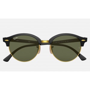 Ray Ban Clubmaster Clubround Classic RB4246 Classic G-15 + Black Frame Green Classic G-15 Lens Sunglasses