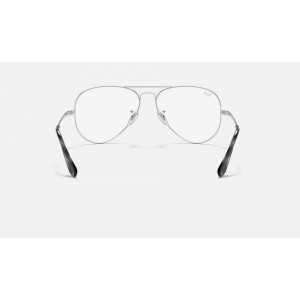 Ray Ban Aviator Optics RB6489 Demo Lens Silver Sunglasses