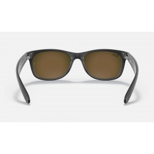 Ray Ban New Wayfarer Flash RB2132 Flash + Black Frame Orange Flash Lens Sunglasses