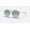 Ray Ban Round Double Bridge RB3647 Gradient + Transparent Frame Light Blue Gradient Lens Sunglasses