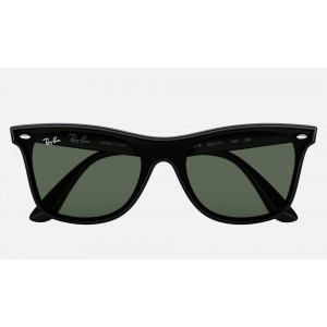 Ray Ban Blaze Wayfarer Bicolor RB4440 Green Classic Black Sunglasses