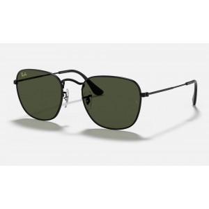 Ray Ban Round Frank Legend RB3857 Classic G-15 + Black Frame Green Classic G-15 Lens Sunglasses
