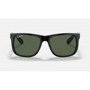 Ray Ban RB4165 Justin Mickey A21 Polarized Classic + Black Frame Green Classic Lens Sunglasses