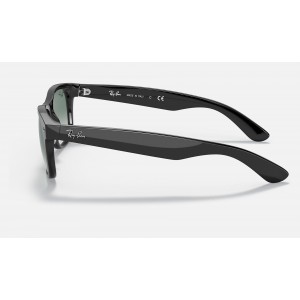 Ray Ban New Wayfarer Flash Gradient Lenses Low Bridge Fit RB2132 Gradient + Black Frame Black Gradient Lens Sunglasses