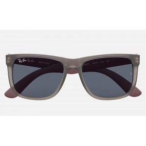Ray Ban Justin Color Mix RB4165 Classic + Transparent Grey Frame Grey Classic Lens Sunglasses