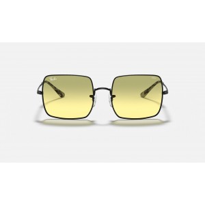 Ray Ban Square 1971 Washed Evolve RB1971 Yellow Photochromic Evolve Black Sunglasses