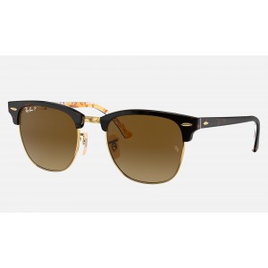 Ray Ban Clubmaster Collection RB3016 Brown Gradient Tortoise Sunglasses
