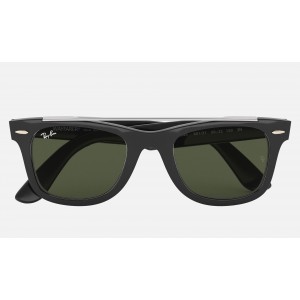 Ray Ban Wayfarer Double Bridge RB4540 Dark Green Classic G-15 Black Sunglasses