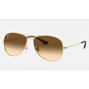 Ray Ban Cockpit RB3362 Light Brown Gradient Gold Sunglasses