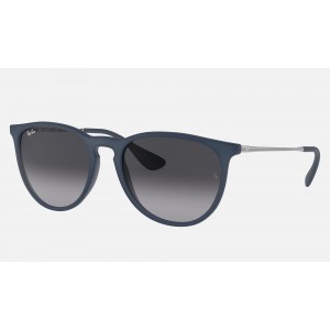 Ray Ban Erika Color Mix RB4171 Gradient + Blue Frame Grey Gradient Lens Sunglasses