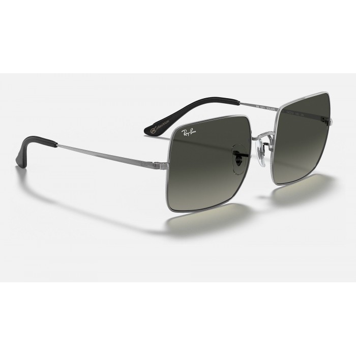 Ray Ban Square Collection RB1971 Grey Gradient Gunmetal Sunglasses