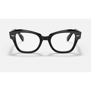 Ray Ban State Street Optics RB5486 Demo Lens Shiny Black Sunglasses
