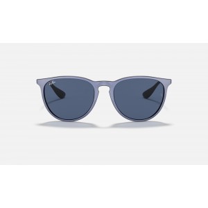 Ray Ban Erika Color Mix RB4171 Classic + Gunmetal Frame Dark Blue Classic Lens Sunglasses