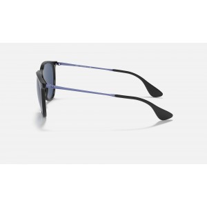 Ray Ban Erika Color Mix RB4171 Classic + Gunmetal Frame Dark Blue Classic Lens Sunglasses