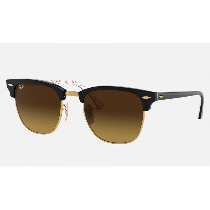 Ray Ban Clubmaster Collection RB3016 Brown Gradient Black Sunglasses