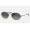 Ray Ban Round Oval Flat Lenses RB3547 Gradient + Black Frame Grey Gradient Lens Sunglasses