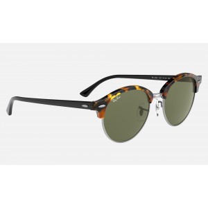 Ray Ban Clubmaster Clubround Classic RB4246 Classic G-15 + Tortoise Frame Green Classic G-15 Lens Sunglasses