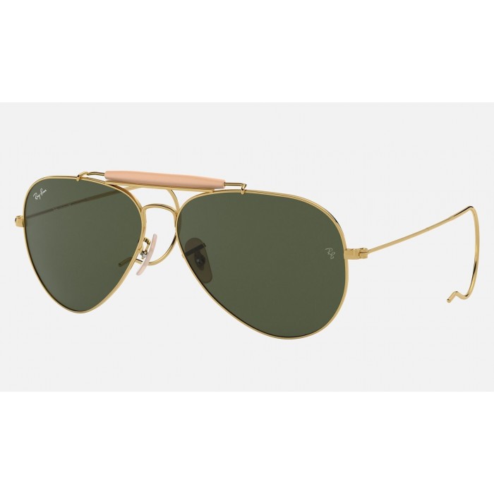 Ray Ban Outdoorsman RB3030 Classic G-15 Gold Sunglasses